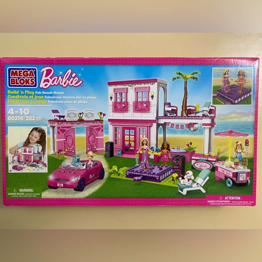Barbie Mega Bloks Build n Play Fab Beach House